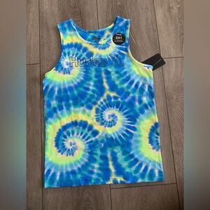 Hurley boys graphic tie dye tank